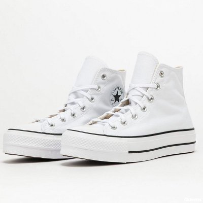 Converse Chuck Taylor All Star Platform wysokie buty trampki damskie na platformie białe