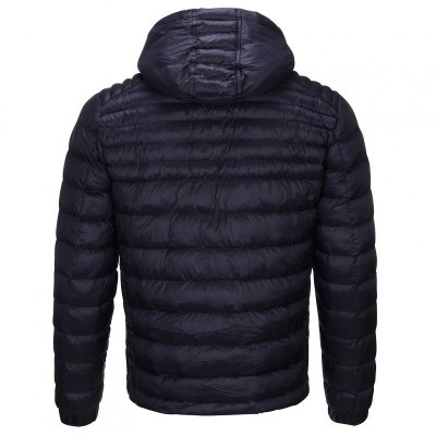 Kurtka męska Tommy Hilfiger jesień przejściowa granatowa z kapturem