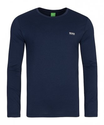 Hugo Boss longsleeve koszulka na długi rękaw męska granatowa