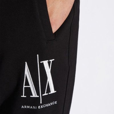 Spodnie męskie Armani Exchange czarne bawełniane