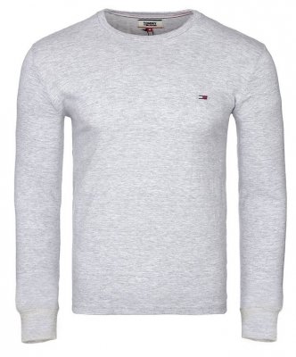 Longsleeve koszulka Tommy Hilfiger na długi rękaw męska szara