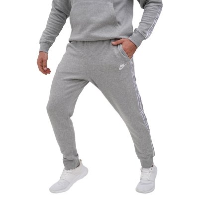 Nike komplet dresowy bawełniany męski spodnie bluza z kapturem szary