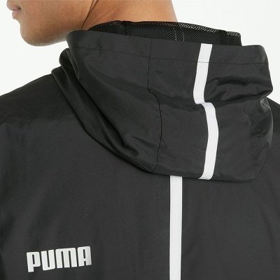 Puma kurtka wiatrówka męska czarna z kapturem