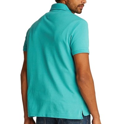 Polówka polo Tommy Hilfiger męska morska zieleń Regular Fit małe logo bawełniana