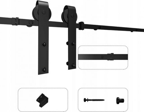 Mechanizm przesuwny do drzwi w stylu barn door