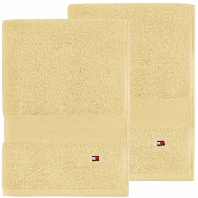 Zestaw ręcznik żółty Tommy Hilfiger bawełniany 2 sztuki