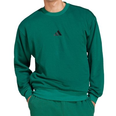 Bluza treningowa męska Adidas do ćwiczeń sportowa zielona duże logo