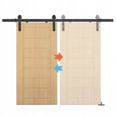 Mechanizm przesuwny do drzwi w stylu barn door