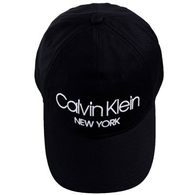 Czapka Calvin Klein z daszkiem unisex czarna duże logo