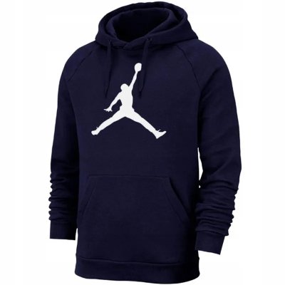 Bluza Nike Jordan męska kangurka granatowa z nadrukiem 