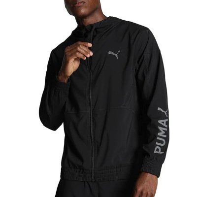 Puma Fit Woven Jacket kurtka deszczówka wiatrówka męska czarna 