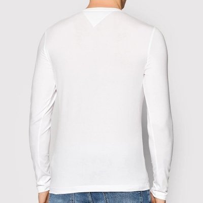 Longsleeve koszulka Tommy Hilfiger na długi rękaw męska biała