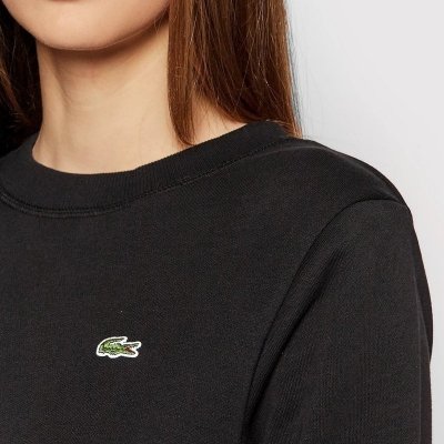 Bluza damska Lacoste czarna logo bawełniana