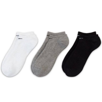 Nike  skarpety 3 pary krótkie stopki mix białe szare czarne