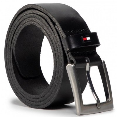 Pasek skórzany Tommy Hilfiger czarny męski