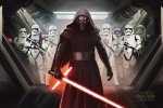 Star Wars The Force Awakens Kylo Ren i Stormtroopers - plakat