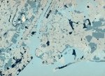 Fototapeta - Nowy Jork - Mapa w kolorze