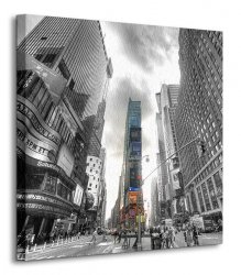 Obraz na płótnie - Times Square Silver (New York) - 40x40 cm