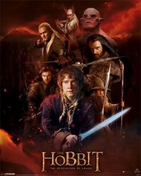Hobbit: Pustkowie Smauga (Fire Montage) - plakat