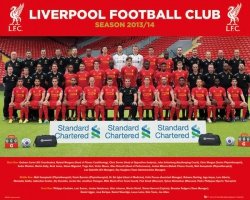 Liverpool zdjęcie drużynowe 13/14 - plakat