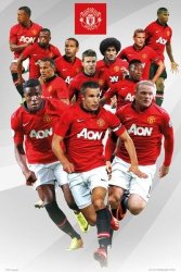 Manchester United zawodnicy 13/14 - plakat