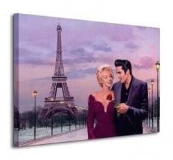 Obraz do salonu - Paris Sunset - 80x60cm