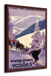 Winter Sports In The Vosges - Obraz na płótnie