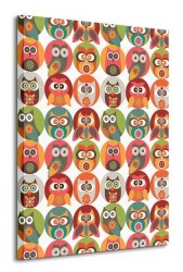 Owls Family - Obraz na płótnie