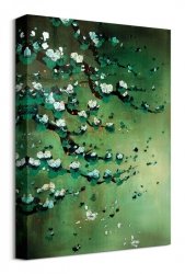 Blossoms on Jade - obraz na płótnie