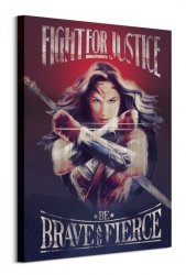 Obraz na płótnie - Wonder Woman Fight For Justice - 60x80 cm