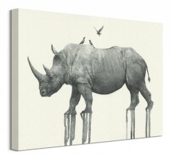 Majestic Rhinoceros - obraz na płótnie