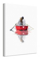 Couple in a Boat - obraz na płótnie