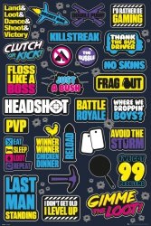 Plakat z gry Battle Royale Infographic