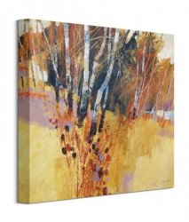 Teasels and Birches - obraz na płótnie