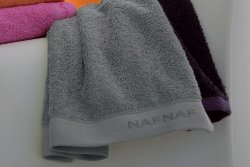 Ręcznik frotte - NAF NAF - 30x50 cm Casual grey - 100% Bawełna