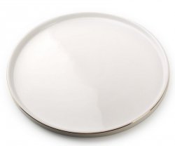 Talerz obiadowy - Porcelana GRACE - Biały - 27cm