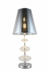 Lampka nocna - Srebrna lampa stołowa Veneziana