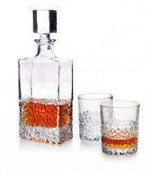 Karafka - 6 szklanek do whisky - Zestaw FROZEN  810ml/310ml