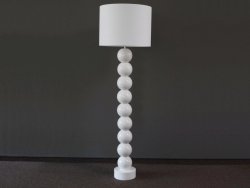 Lampa Podłogowa - Perla biała - IX 