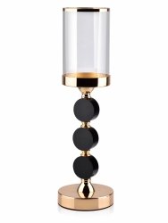Świecznik - Lampion, szklany Chantal - 12x41cm