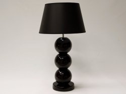 Lampa stołowa - Czarna PERLA - 39x71cm