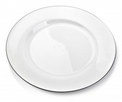 Talerz obiadowy płaski - Siimple Biały - 26,5cm