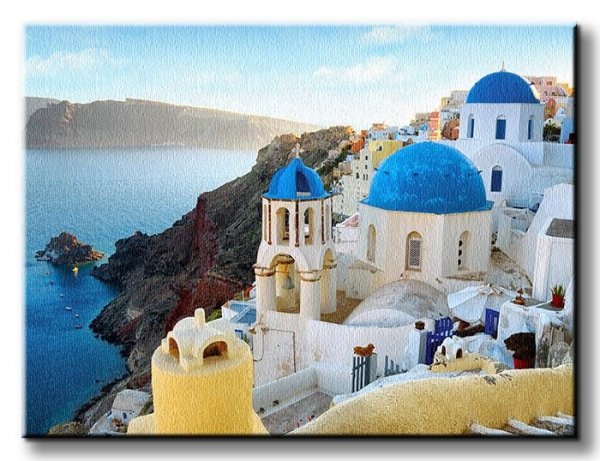 Grecja, Santorini, Oia - Obraz na płótnie