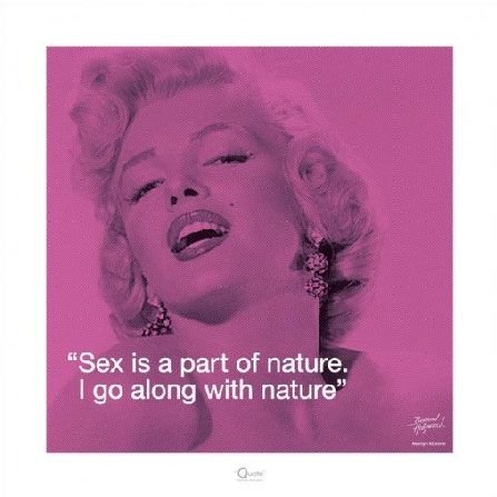 Marilyn Monroe (I.Quote - Sex) - reprodukcja