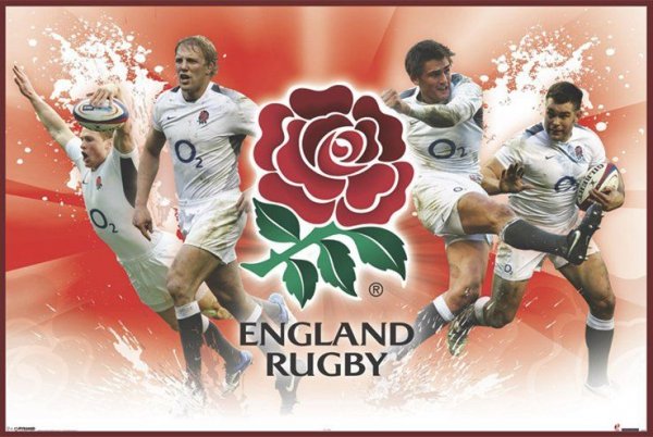 England Rugby - Zawodnicy - plakat