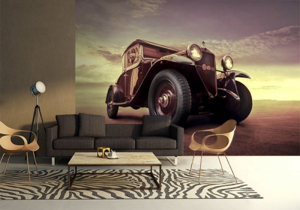 Fototapeta na ścianę - Luksusowy samochód, Vintage - 366x254 cm
