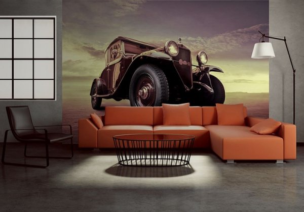 Fototapeta na ścianę - Luksusowy samochód, Vintage - 366x254 cm
