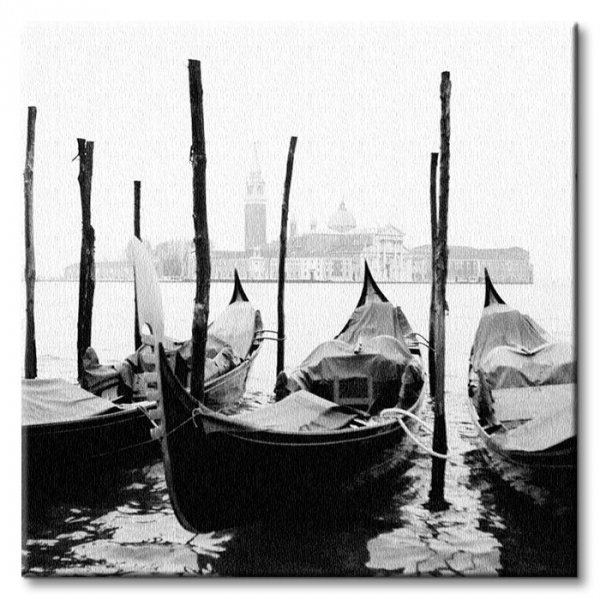 Wenecja, gondole - Obraz na płótnie