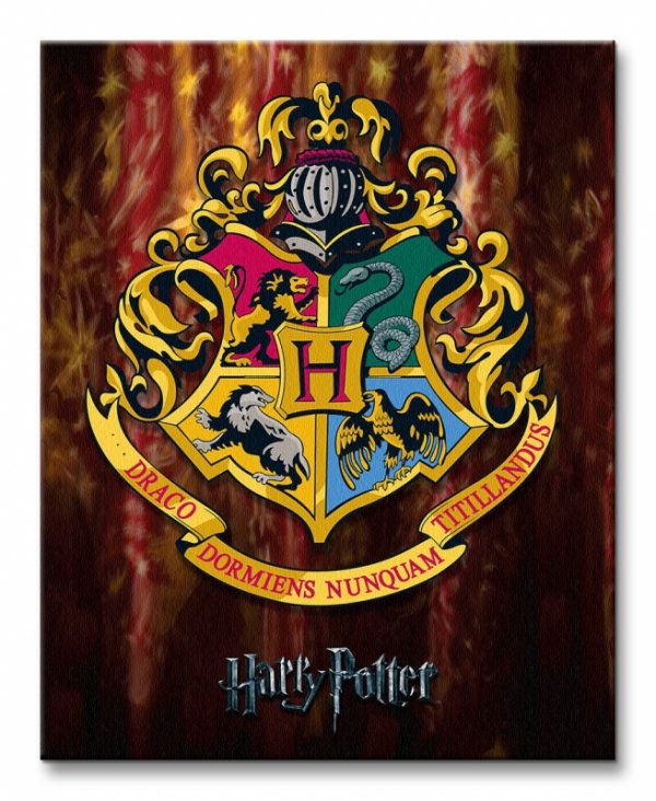 Obraz do sypialni - Harry Potter (Hogwarts Crest)