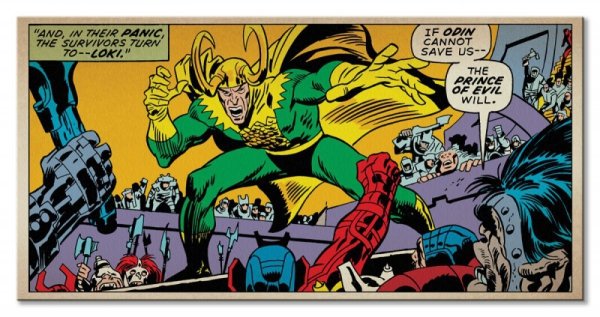Marvel Comics (Loki Prince Of Evil) - Obraz na płótnie